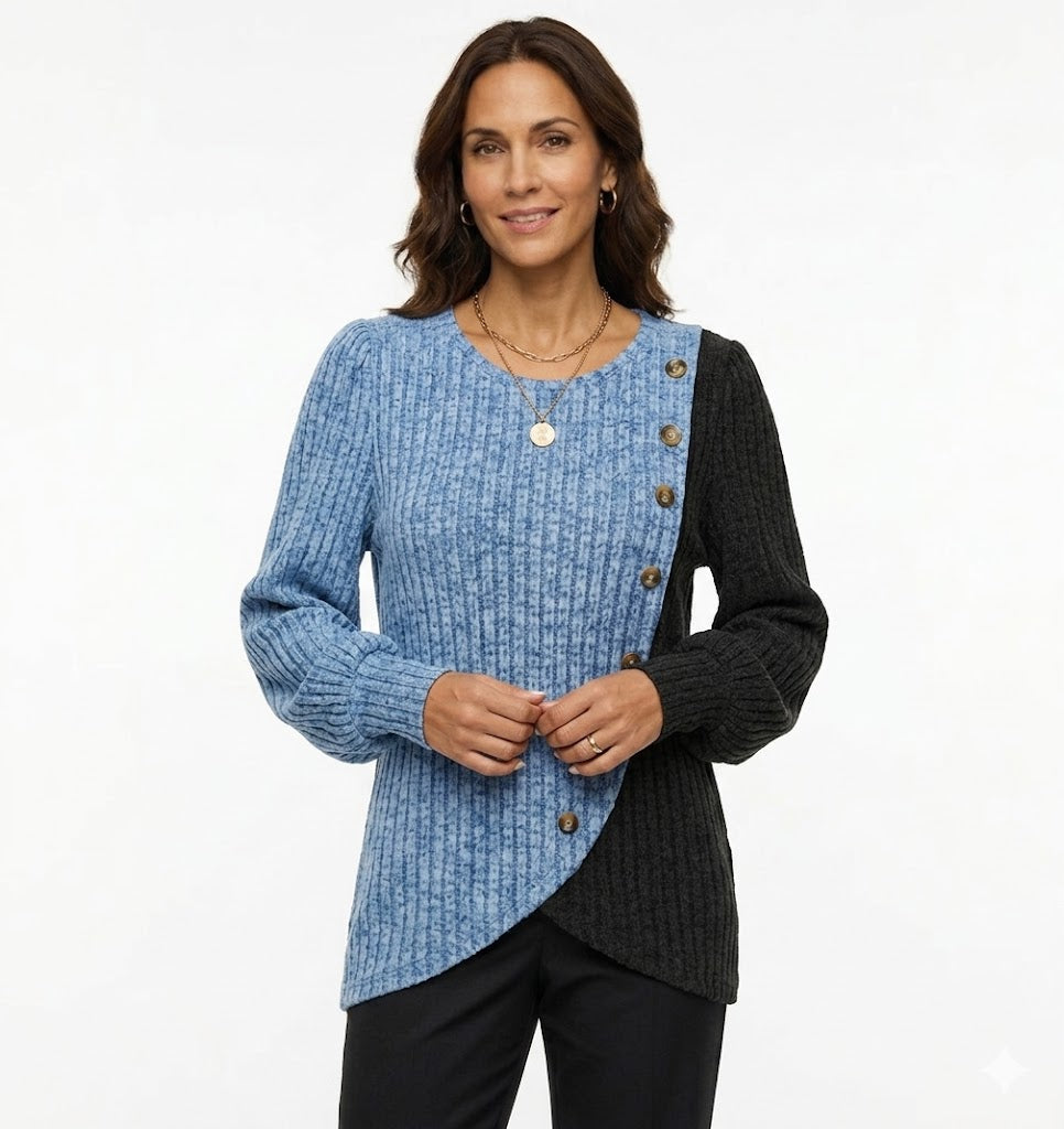 KNIT BUTTON-UP CARDIGAN