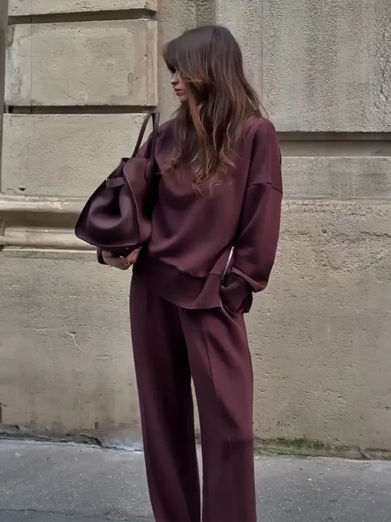 Matching oversized sweatshirt set
