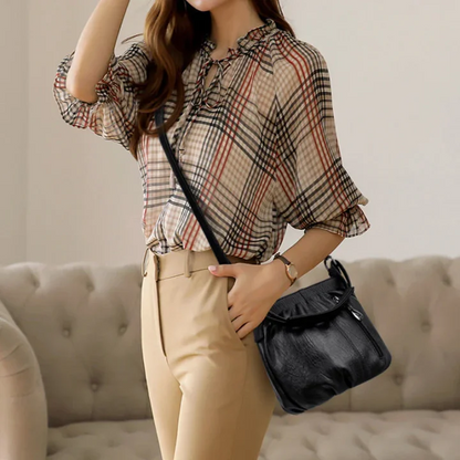 Ruched handbag