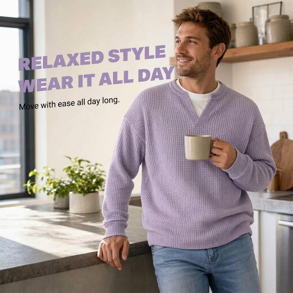 Archie | Double-Layered Waffle Jumper
