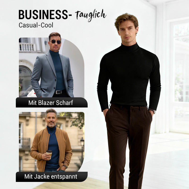 Men's long-sleeve slim fit turtleneck t-shirt