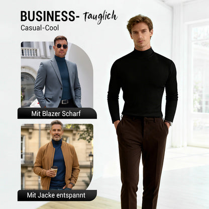 Men's long-sleeve slim fit turtleneck t-shirt