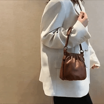 Ruched handbag