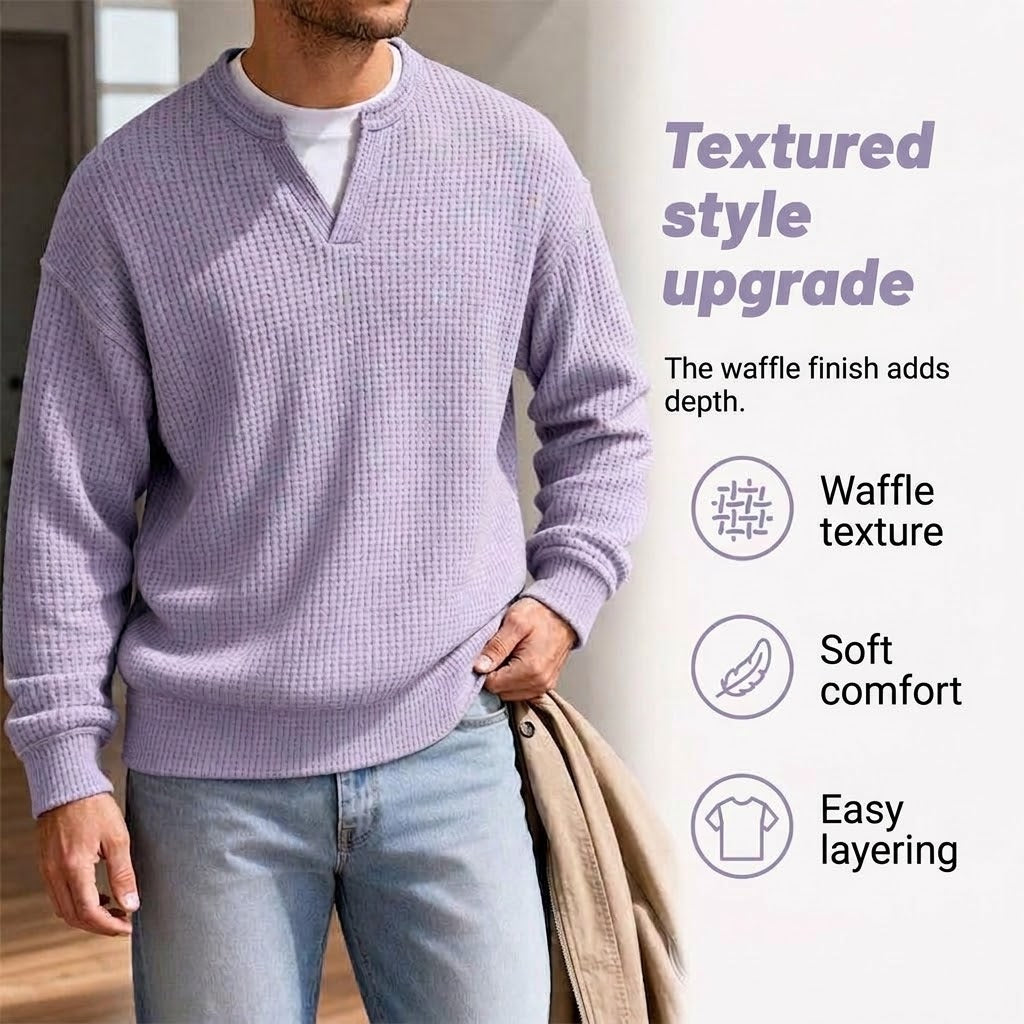 Archie | Double-Layered Waffle Jumper