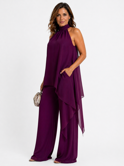 CLARA™ | ELEGANT HALTER NECK SET