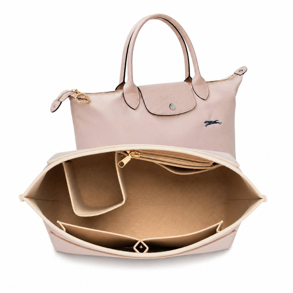 Large Longchamp Tote Bag | Light Beige