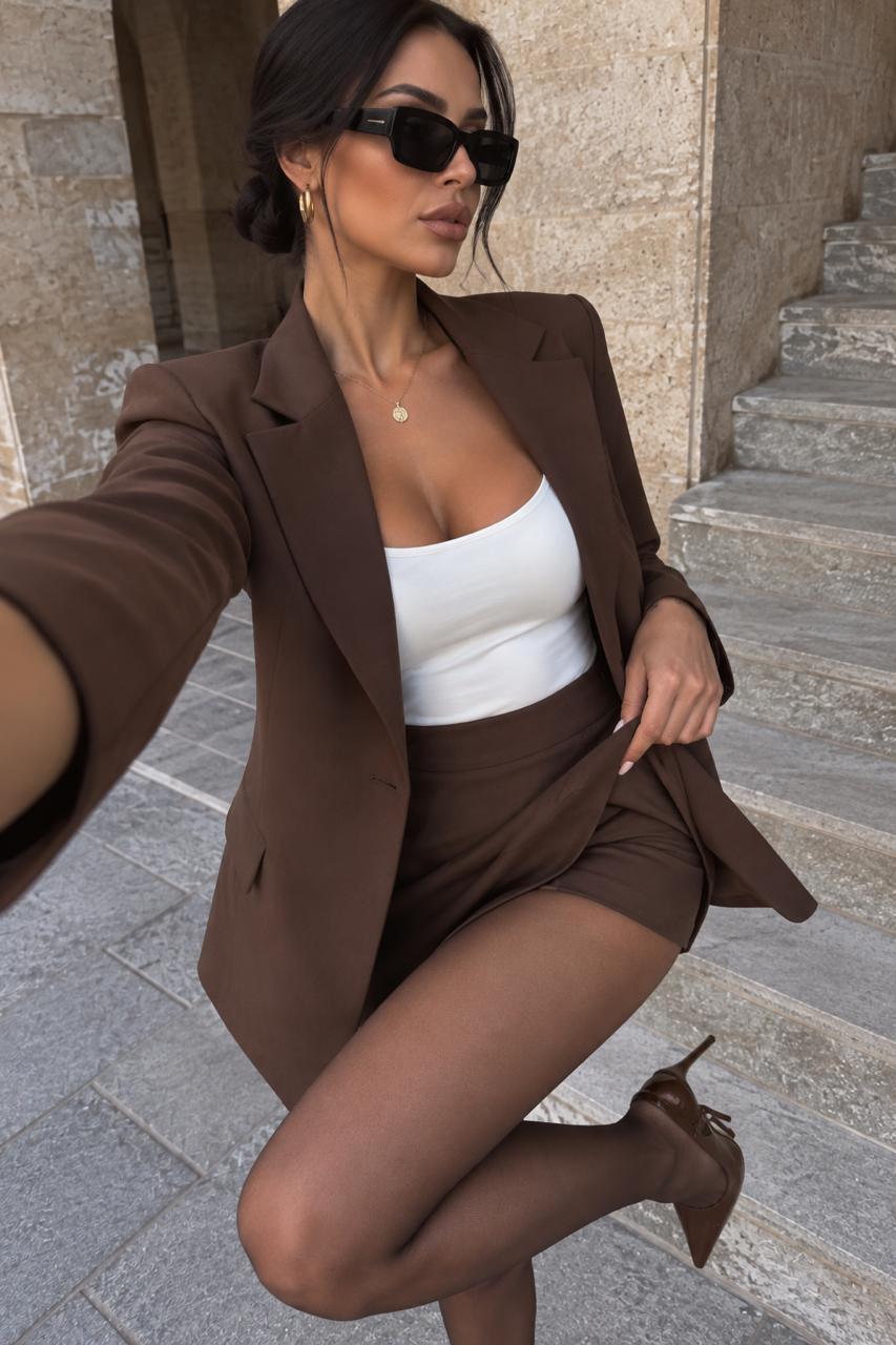 Greta Set: jacket, bodysuit, and skort