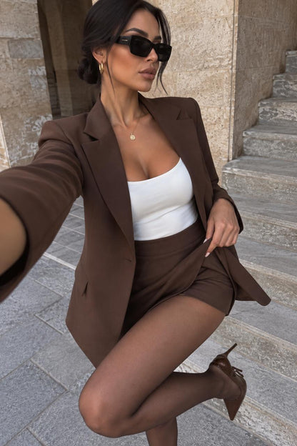 Greta Set: jacket, bodysuit, and skort