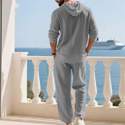 2-piece set: loose hoodie and pants