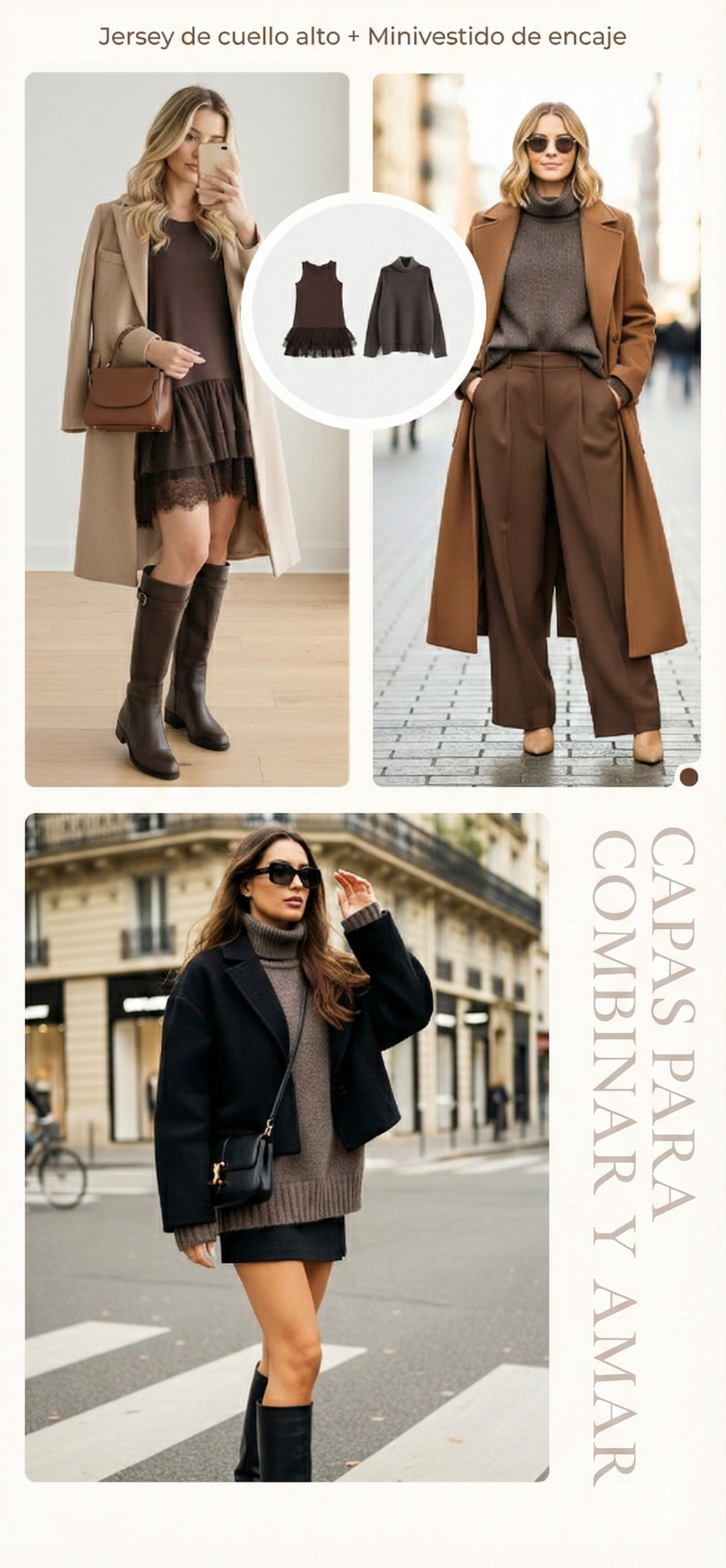 Elegant Turtleneck Sweater and Dress Set