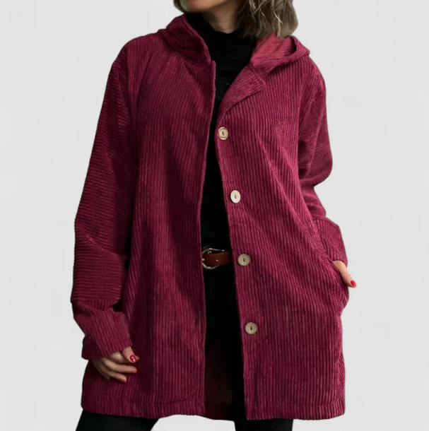CORDUROY HOODED JACKET