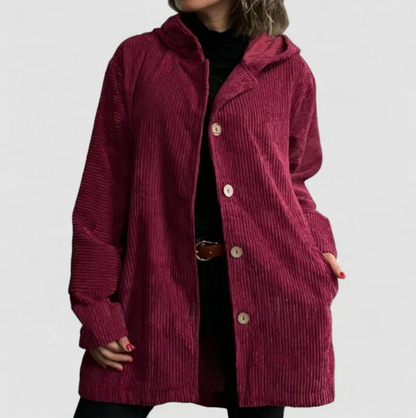 CORDUROY HOODED JACKET
