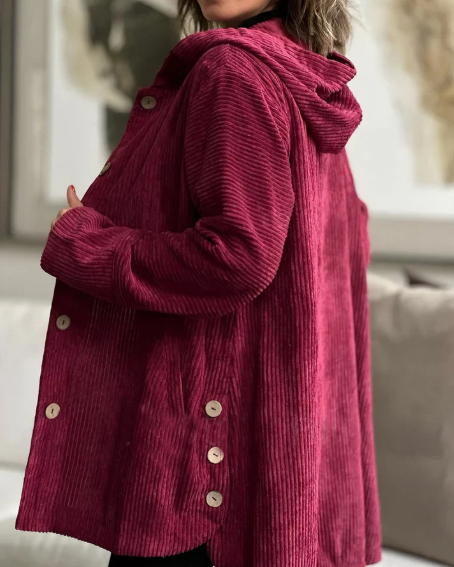 CORDUROY HOODED JACKET
