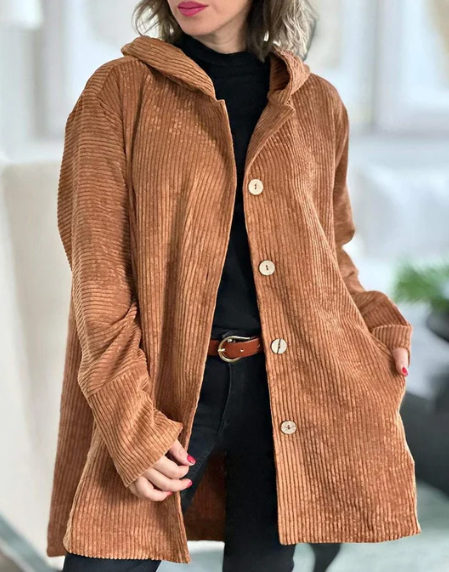 CORDUROY HOODED JACKET