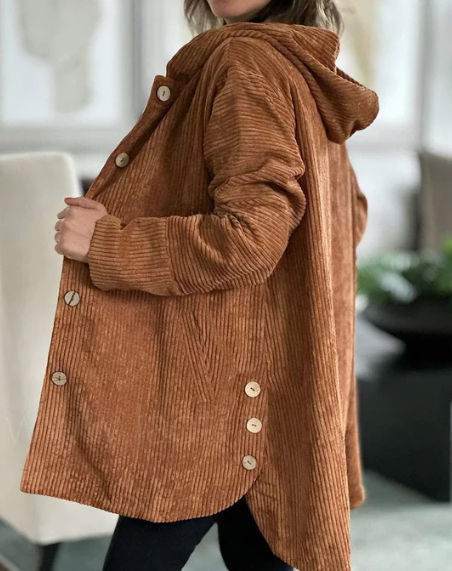 CORDUROY HOODED JACKET