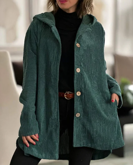 CORDUROY HOODED JACKET