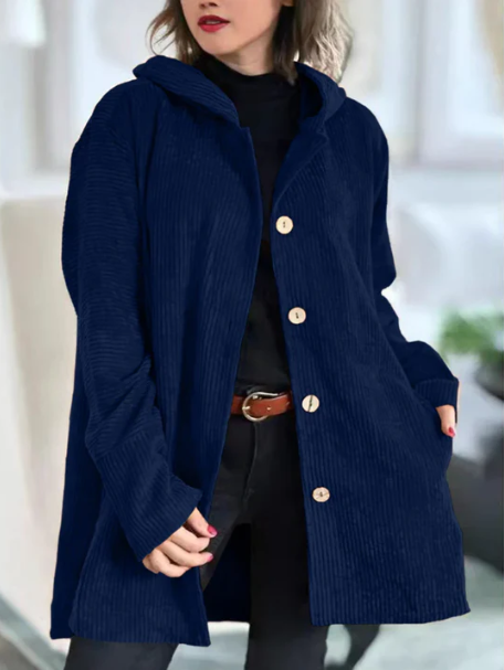 CORDUROY HOODED JACKET
