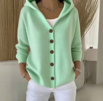 HOODED CARDIGAN