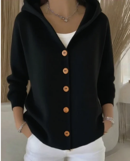 HOODED CARDIGAN