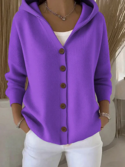 HOODED CARDIGAN