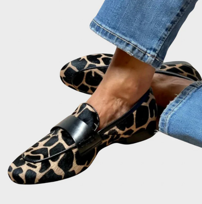 Léonie™ | Leopard Loafers