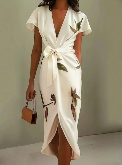 Elin™ | Elegant Floral Print Dress