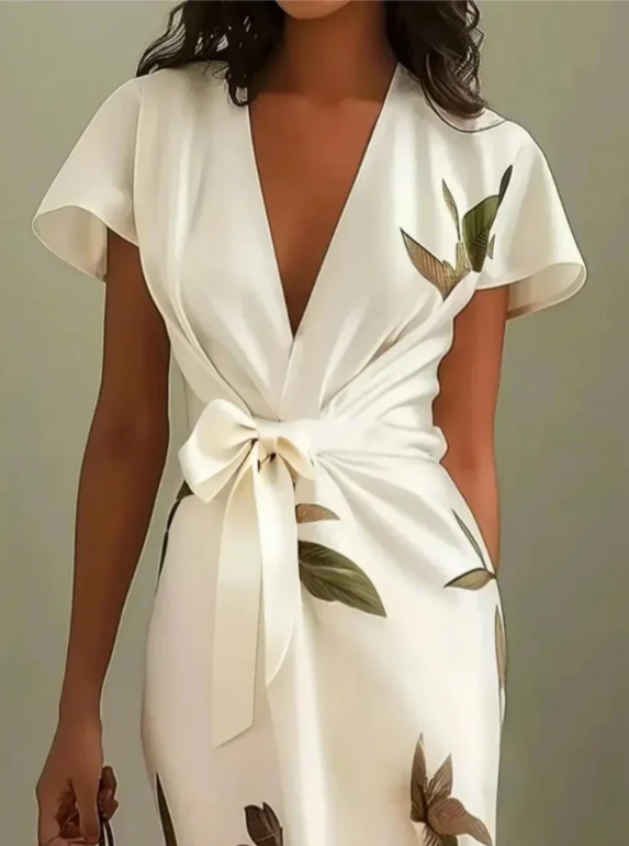 Elin™ | Elegant Floral Print Dress