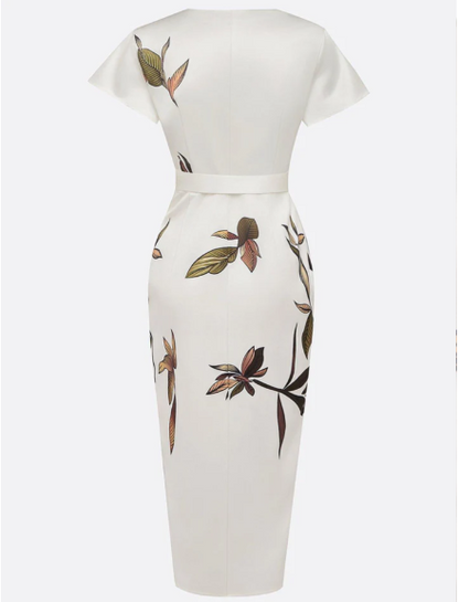 Elin™ | Elegant Floral Print Dress