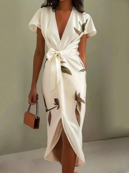 Elin™ | Elegant Floral Print Dress