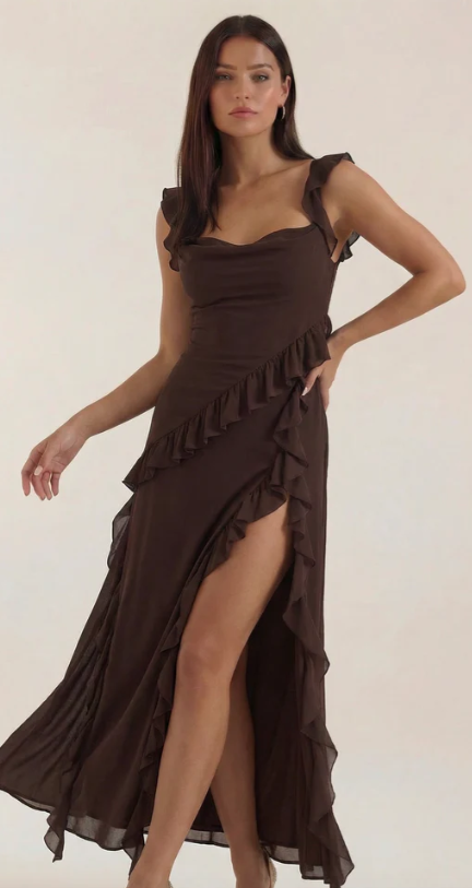 Ruffled Maxi Dress