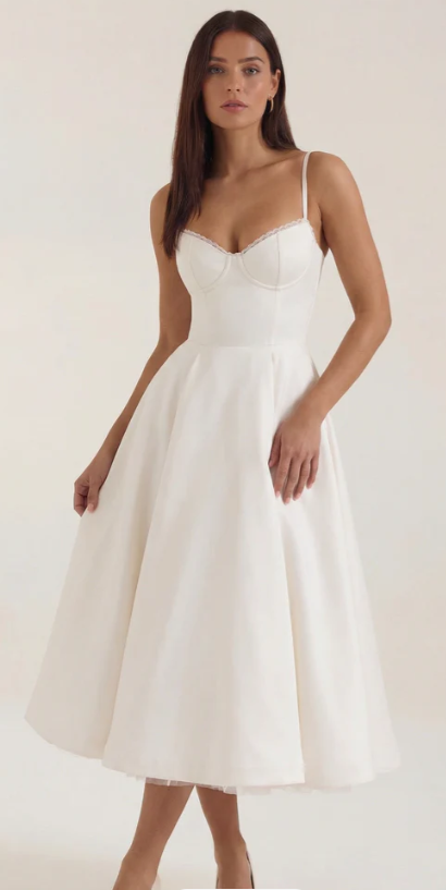 Structured Classic Midi Dress