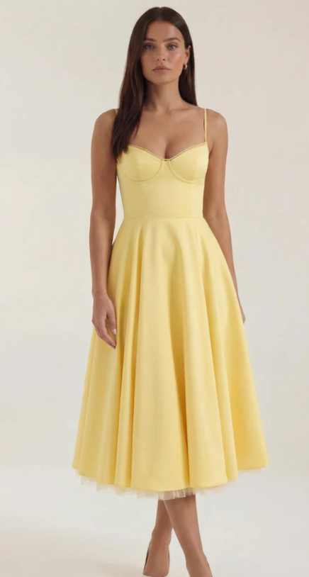 Structured Classic Midi Dress