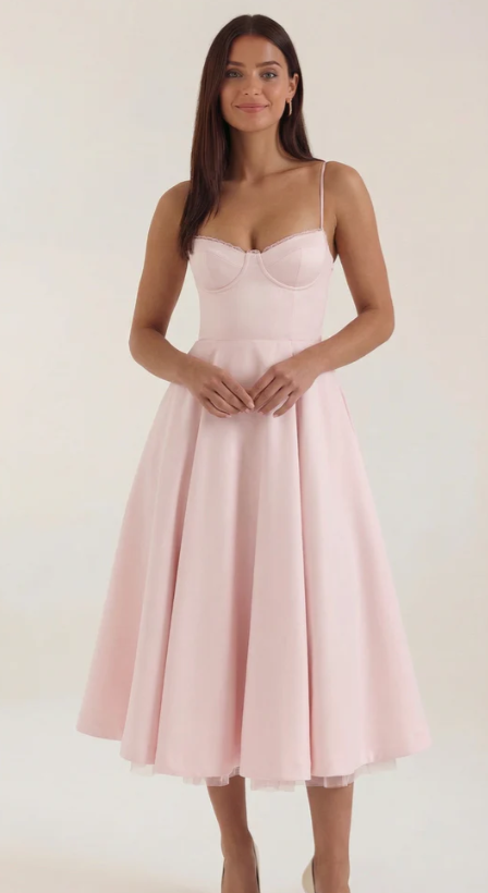 Structured Classic Midi Dress