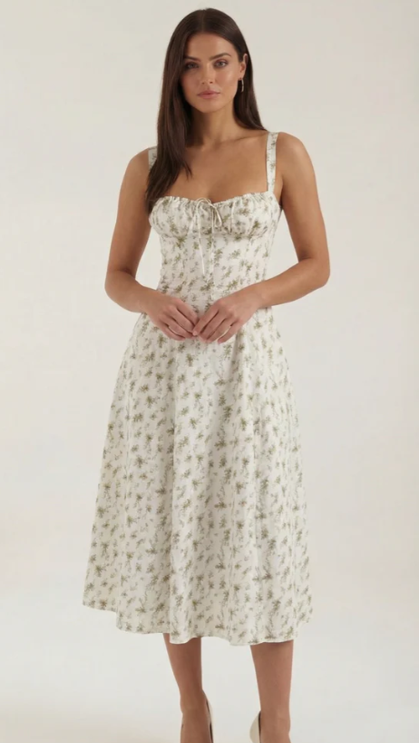 Elegant Floral Print Dress
