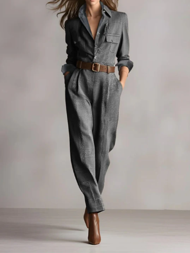 Ana™ | Elegant Plaid Jumpsuit