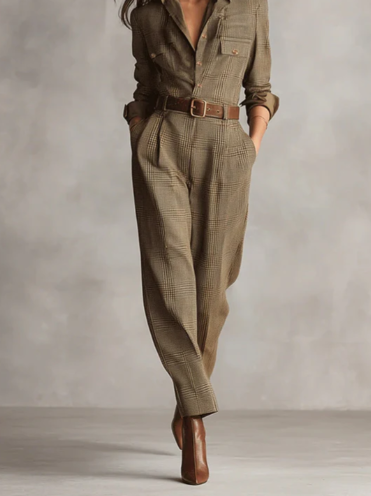Ana™ | Elegant Plaid Jumpsuit