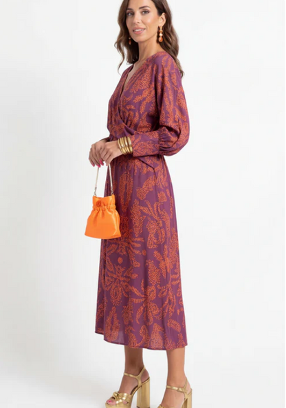 Isadora™ | Timeless Charm Print Midi Dress