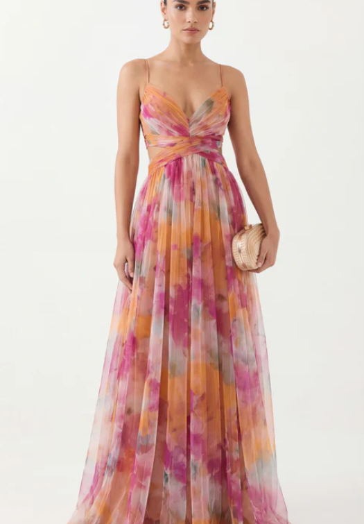 Giselle™ | Floral Print Maxi Dress