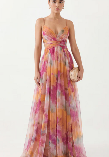Giselle™ | Floral Print Maxi Dress