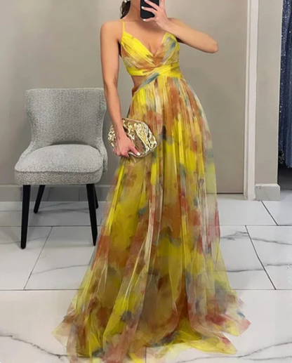 Giselle™ | Floral Print Maxi Dress