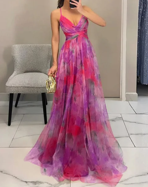 Giselle™ | Floral Print Maxi Dress