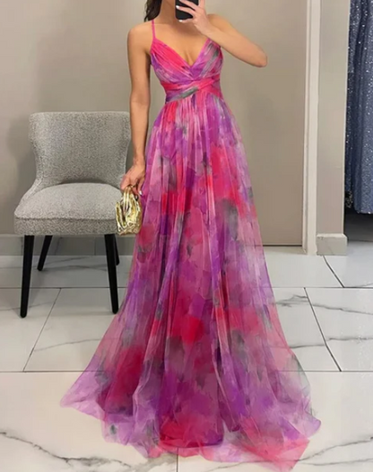 Giselle™ | Floral Print Maxi Dress