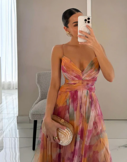 Giselle™ | Floral Print Maxi Dress