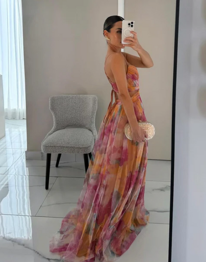 Giselle™ | Floral Print Maxi Dress