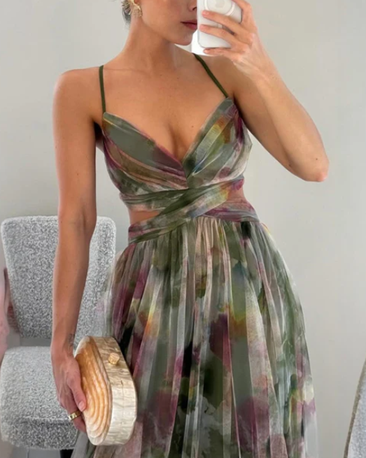 Giselle™ | Floral Print Maxi Dress