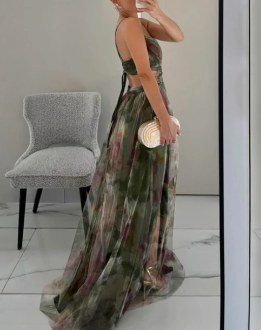 Giselle™ | Floral Print Maxi Dress