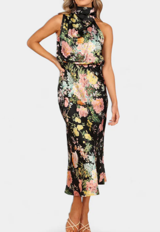 Lisa™ | Floral Halter Dress