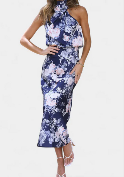 Lisa™ | Floral Halter Dress