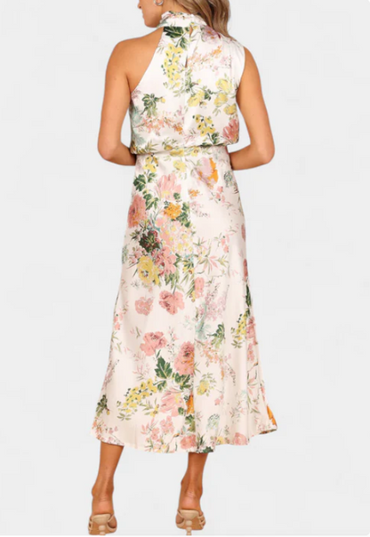 Lisa™ | Floral Halter Dress