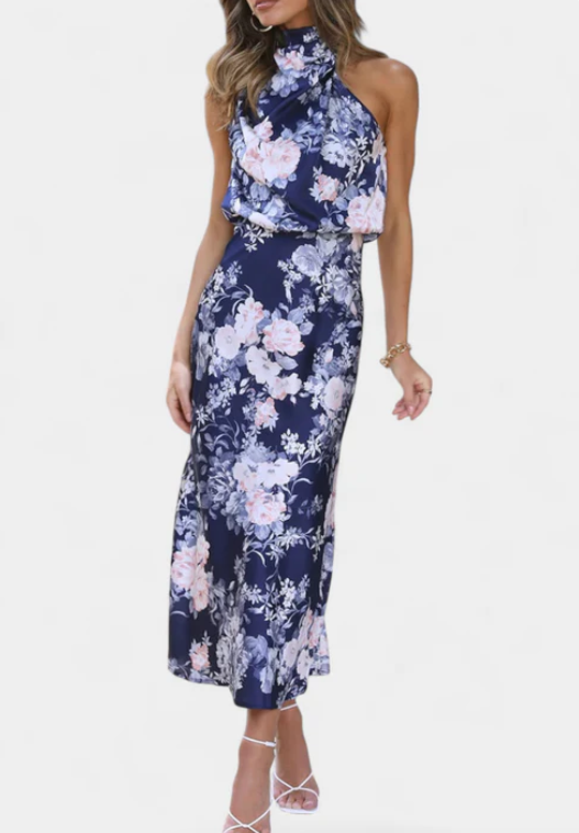 Lisa™ | Floral Halter Dress